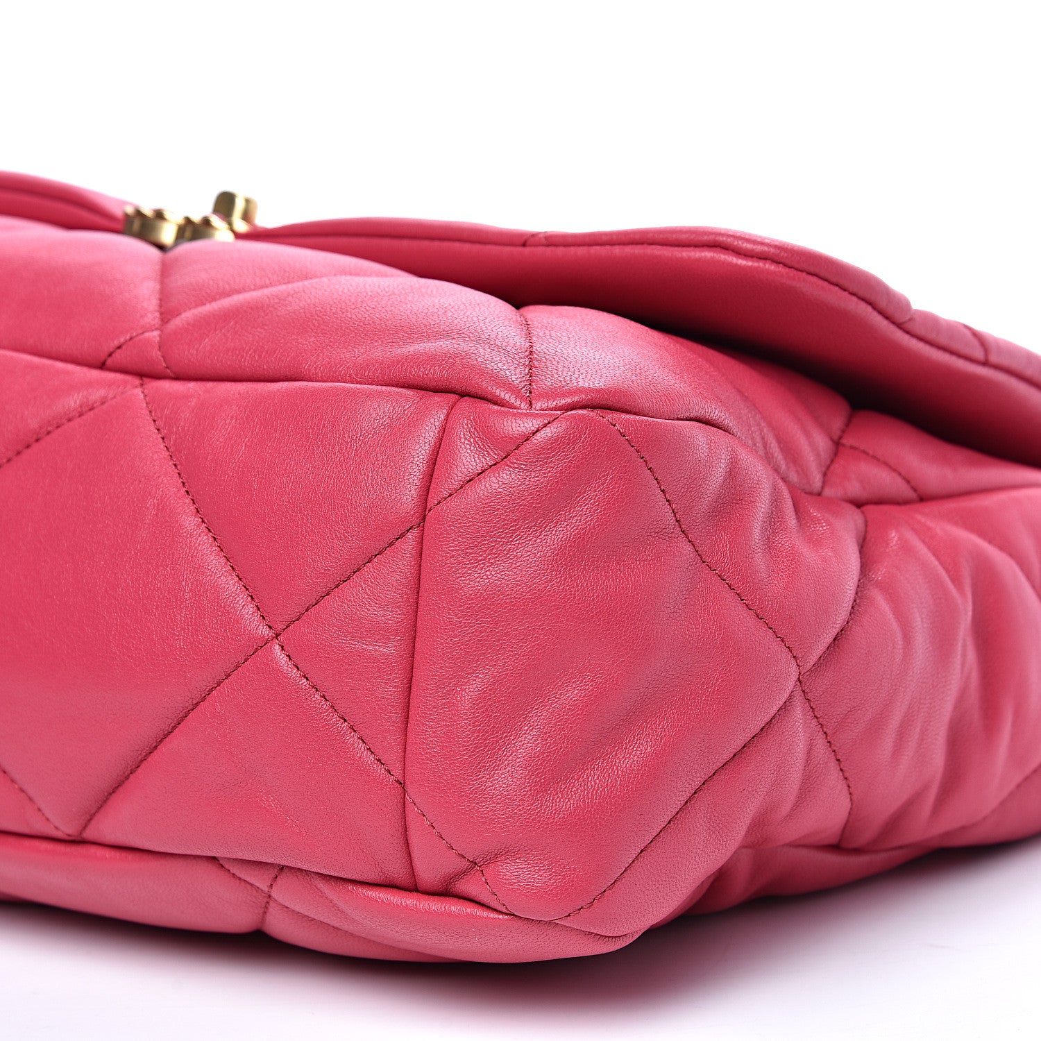 Chanel Goatskin Quilted Maxi 19 Flap Pink 8 of 10