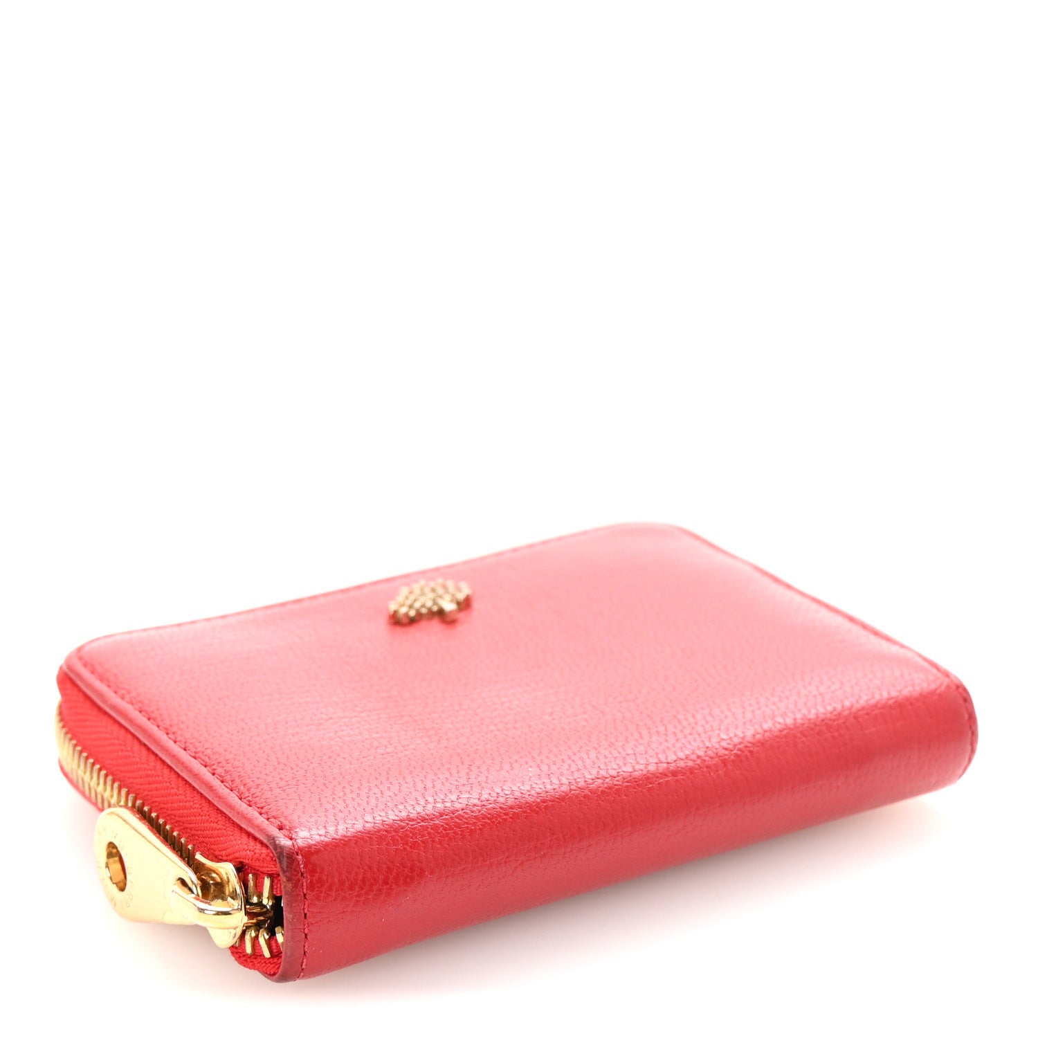 Mulberry Small Classic Grain Compact Zip Wallet Red 4 of 6