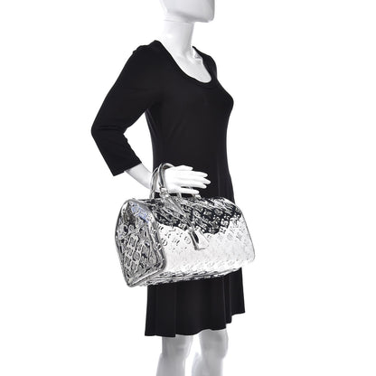 Louis Vuitton Monogram Miroir Speedy 30 Silver 2 of 13