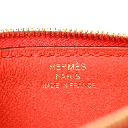 Hermes Evercolor Zipengo Chain D'Ancre Card Holder Gold 6 of 8