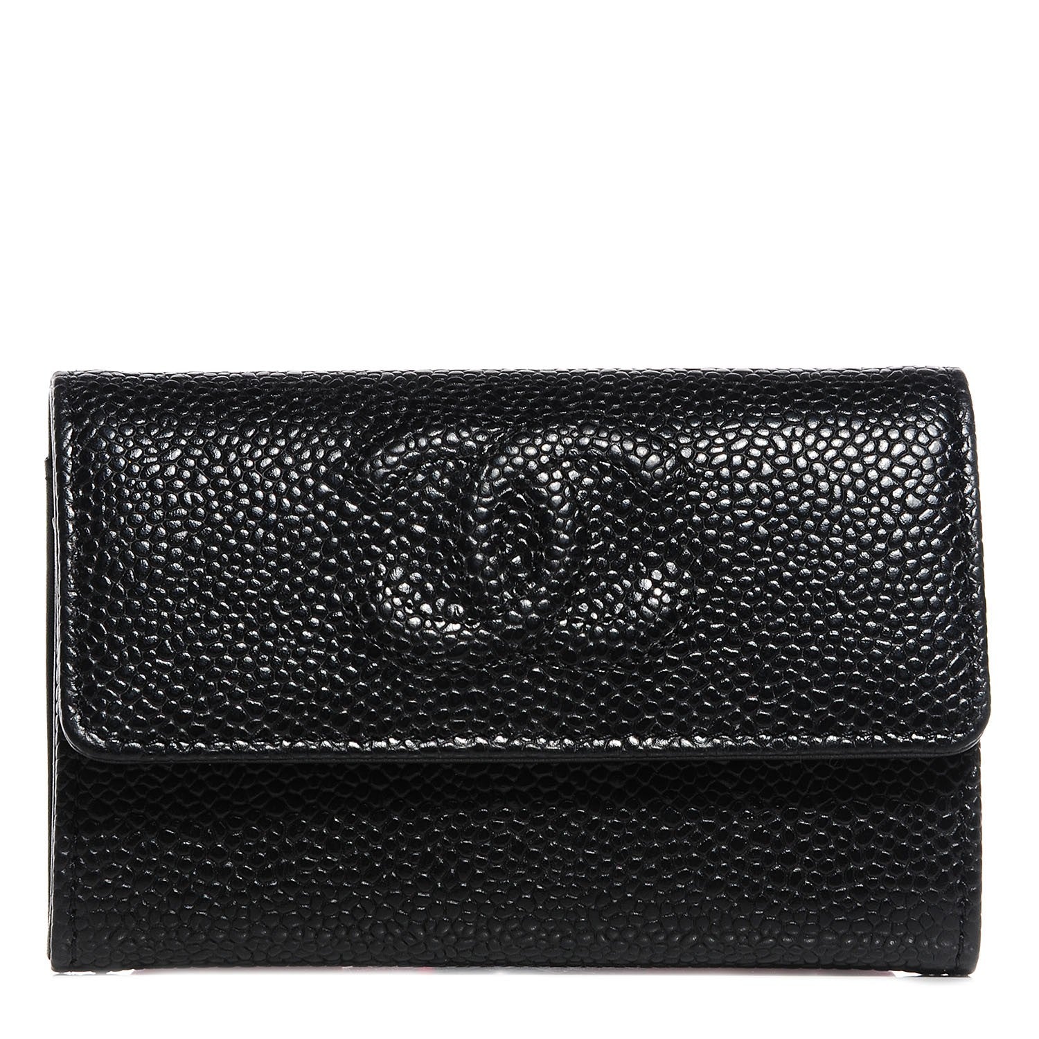 Chanel Caviar Timeless CC Flap Card Holder Black 1 of 8