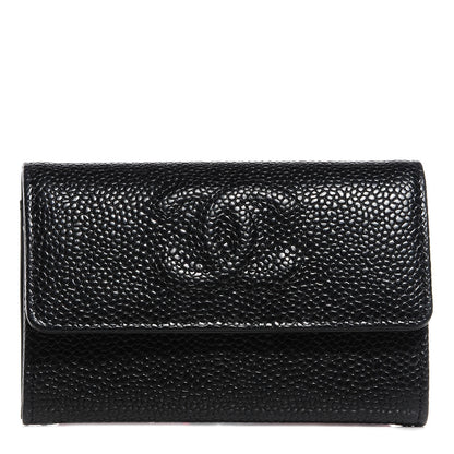 Chanel Caviar Timeless CC Flap Card Holder Black 1 of 8