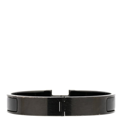 Hermes Matte Enamel Narrow Clic Clac HH Bracelet PM So Black 3 of 4