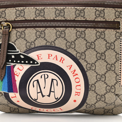 Gucci GG Supreme Monogram Courrier Belt Bag Beige New Acero 8 of 12