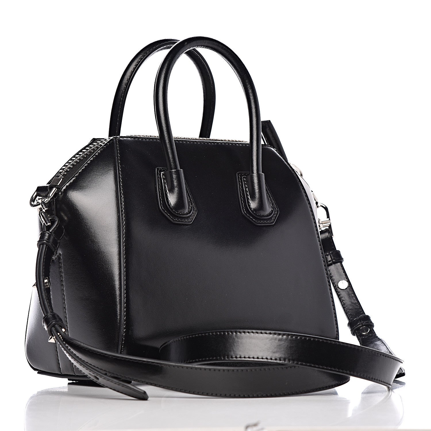 Givenchy Shiny Lord Calfskin Mini Antigona Black 3 of 9