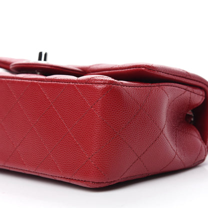 Chanel Caviar Quilted Mini Rectangular Flap Red 7 of 11