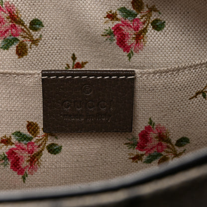 Gucci GG Supreme Monogram Web Neo Vintage Shoulder Bag Beige New Acero Crop 6 of 11