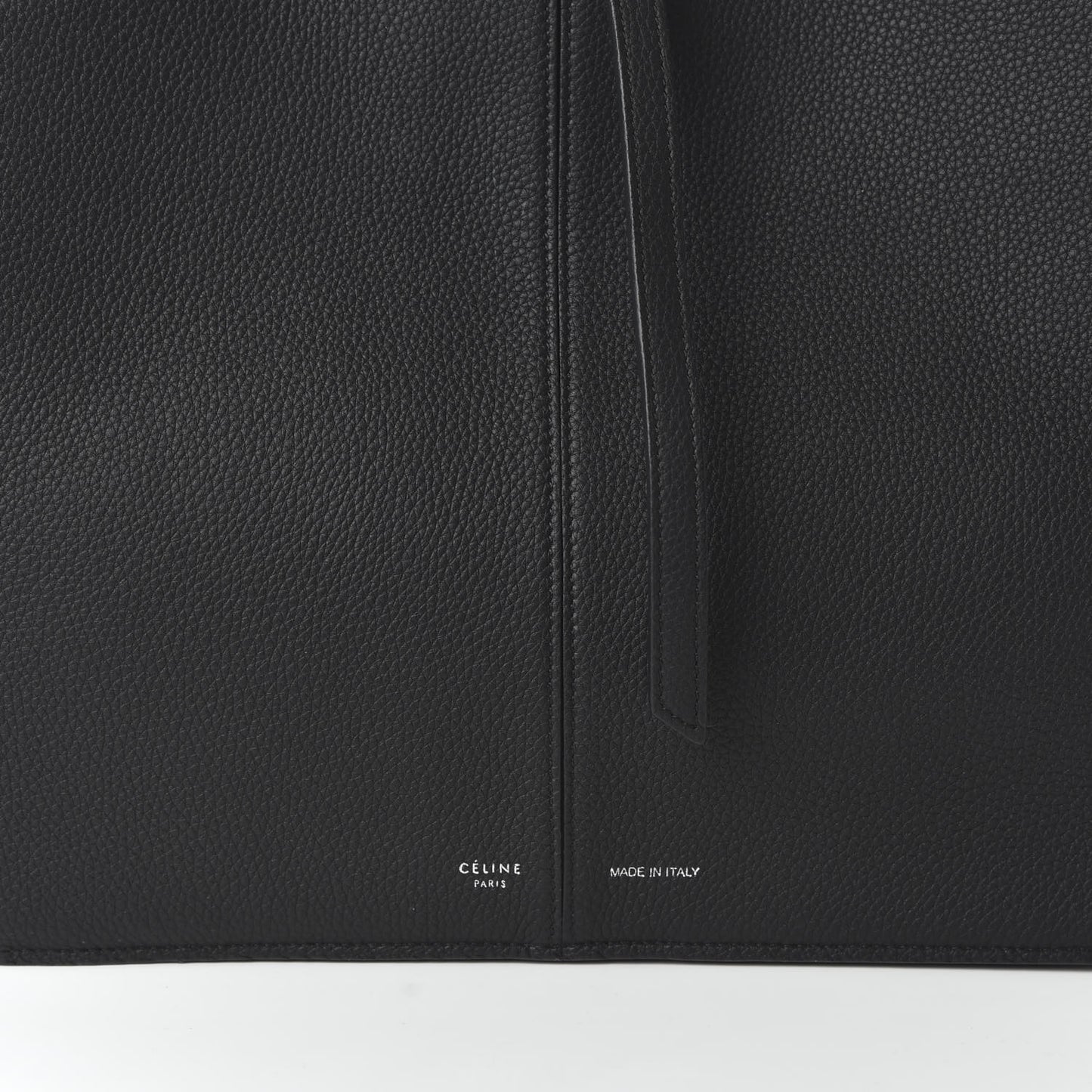 Baby Grained Calfskin Small Tri-Fold Bag Black