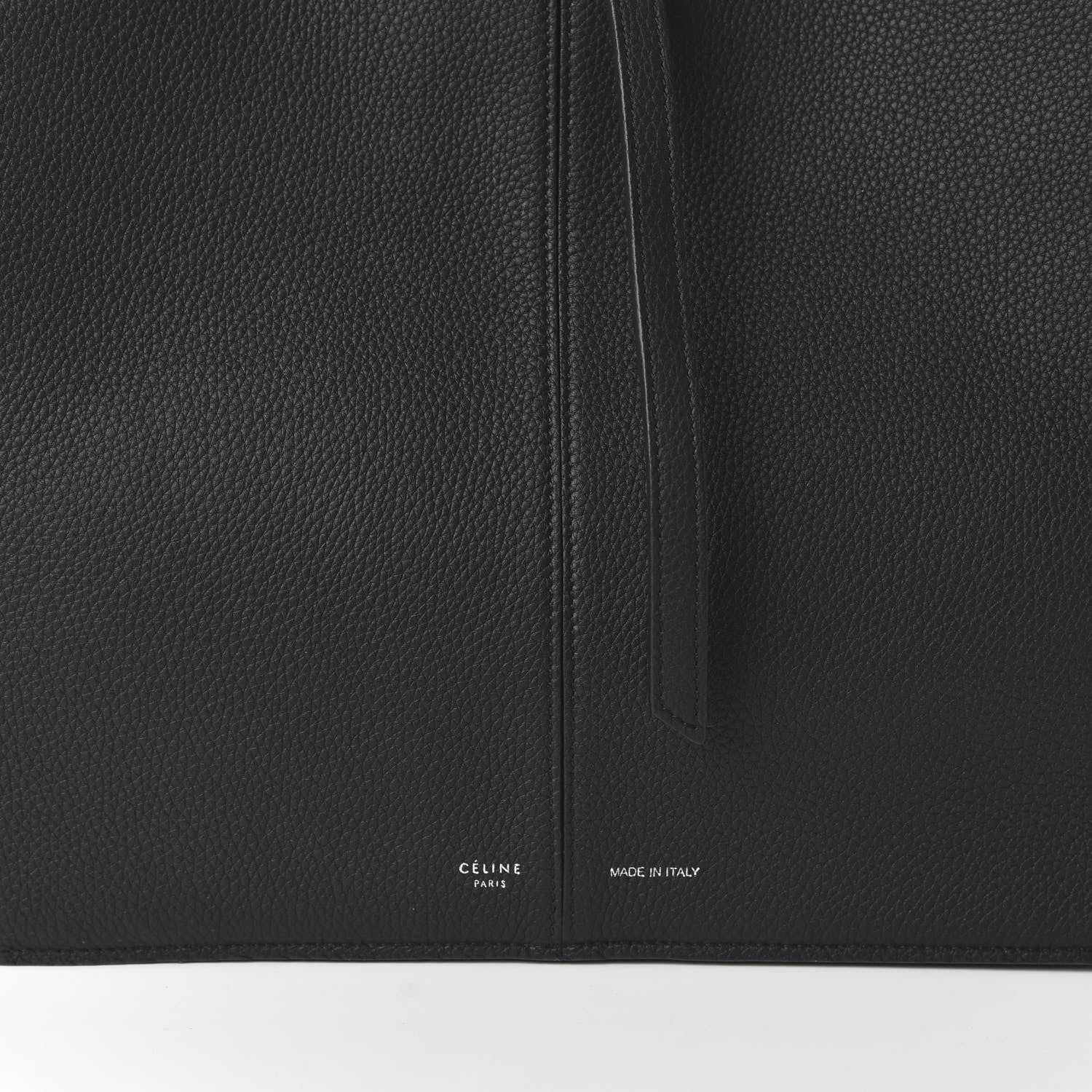 Celine Baby Grained Calfskin Small Tri-Fold Bag Black 9 of 9