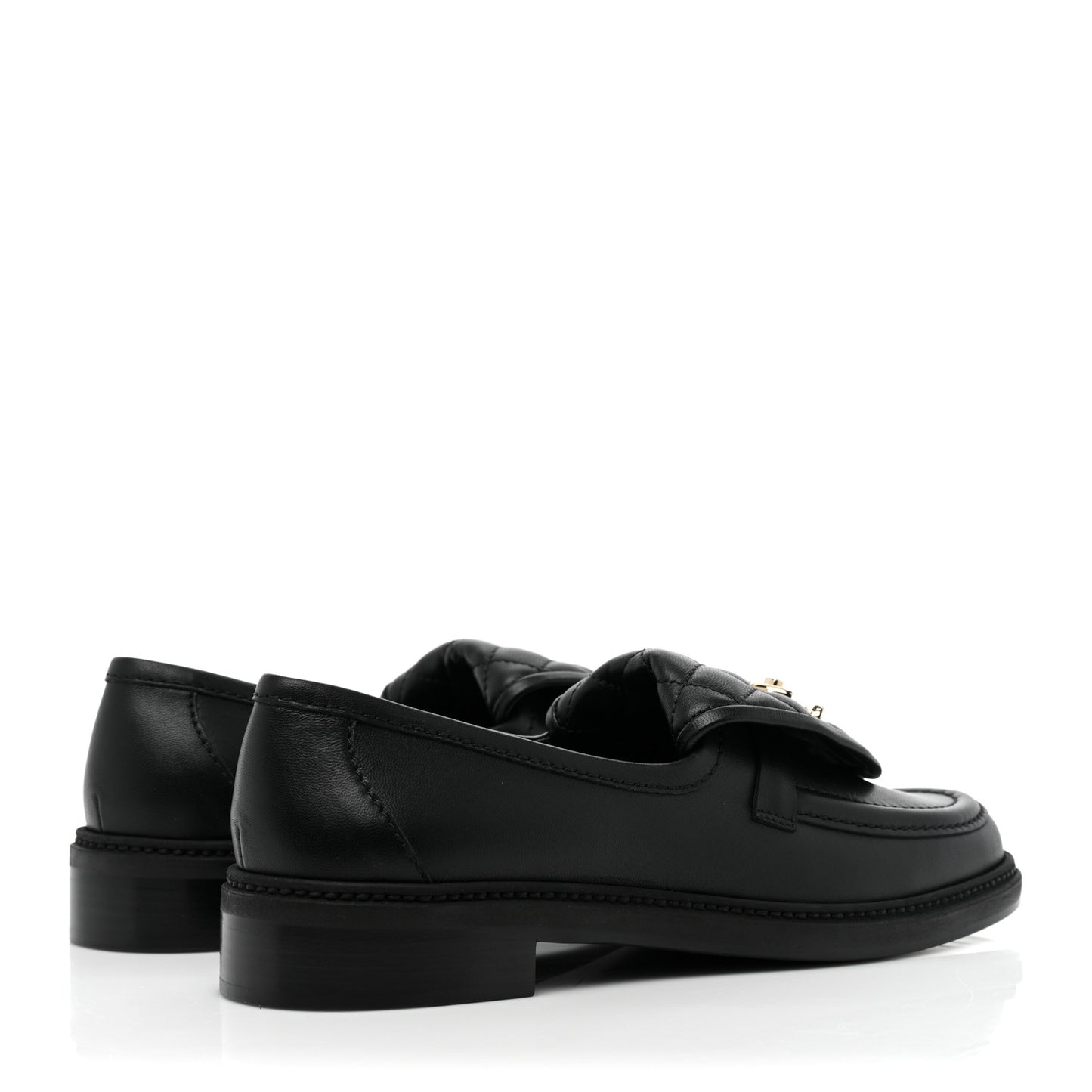 Lambskin Quilted CC Turnlock Loafers 39.5 Black