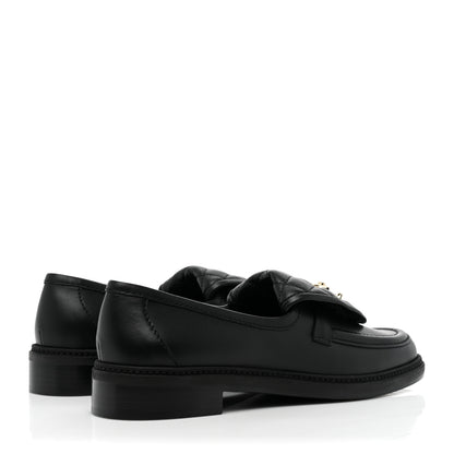 Chanel Lambskin Quilted CC Turnlock Loafers 39.5 Black 4 of 11