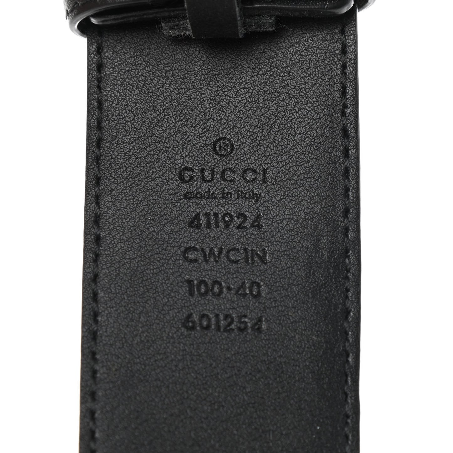 Guccissima Signature Interlocking G 40mm Belt 100 40 Black