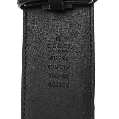 Gucci Guccissima Signature Interlocking G 40mm Belt 100 40 Black 3 of 7
