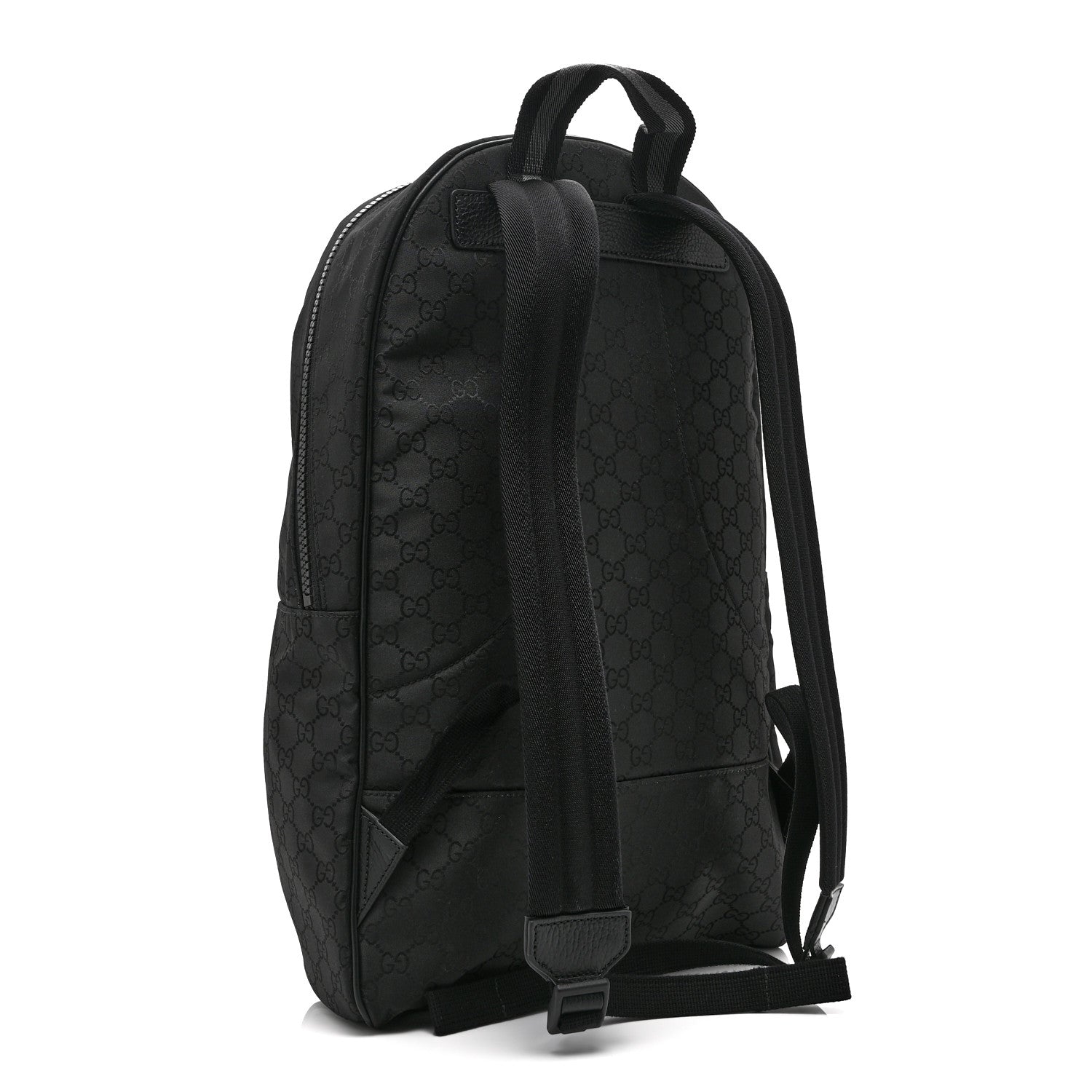 Gucci Nylon Monogram Slim Backpack Black 3 of 11
