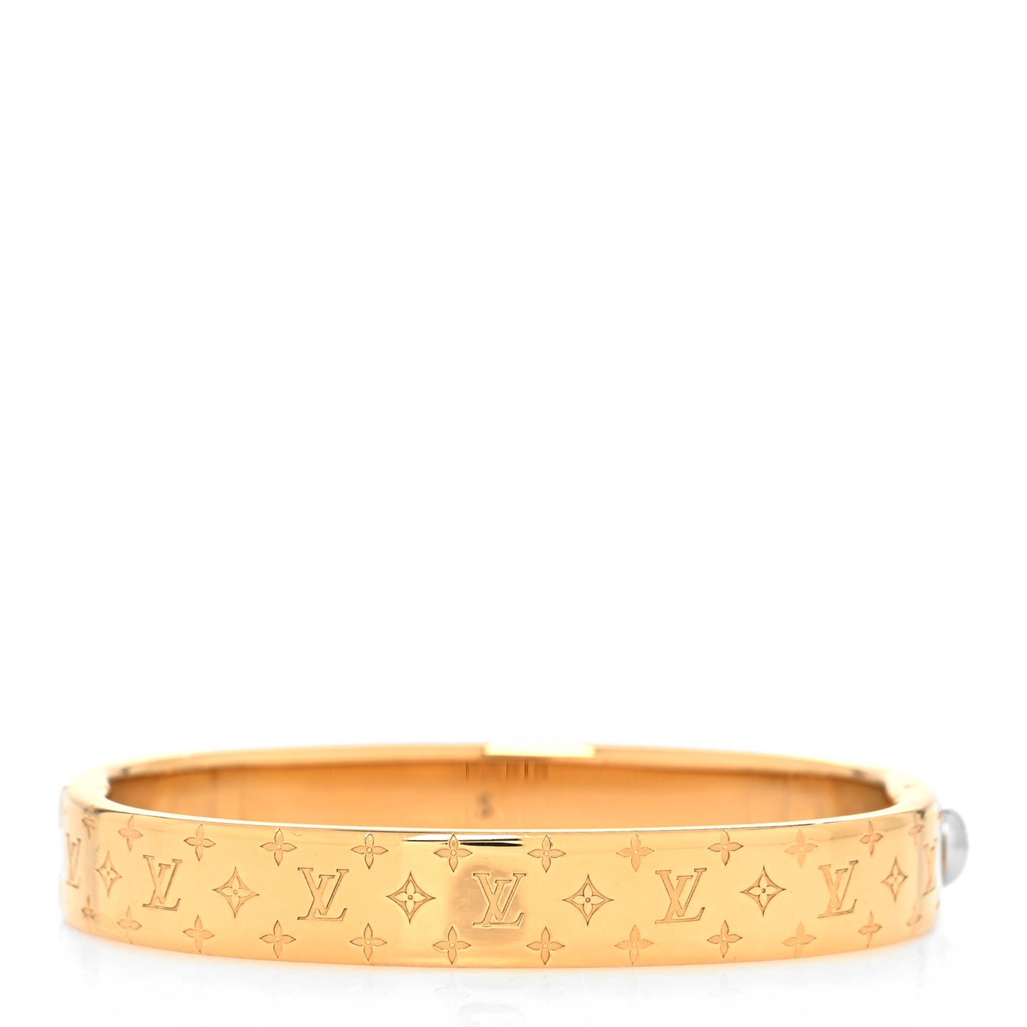 Brass Monogram Nanogram Cuff S Gold