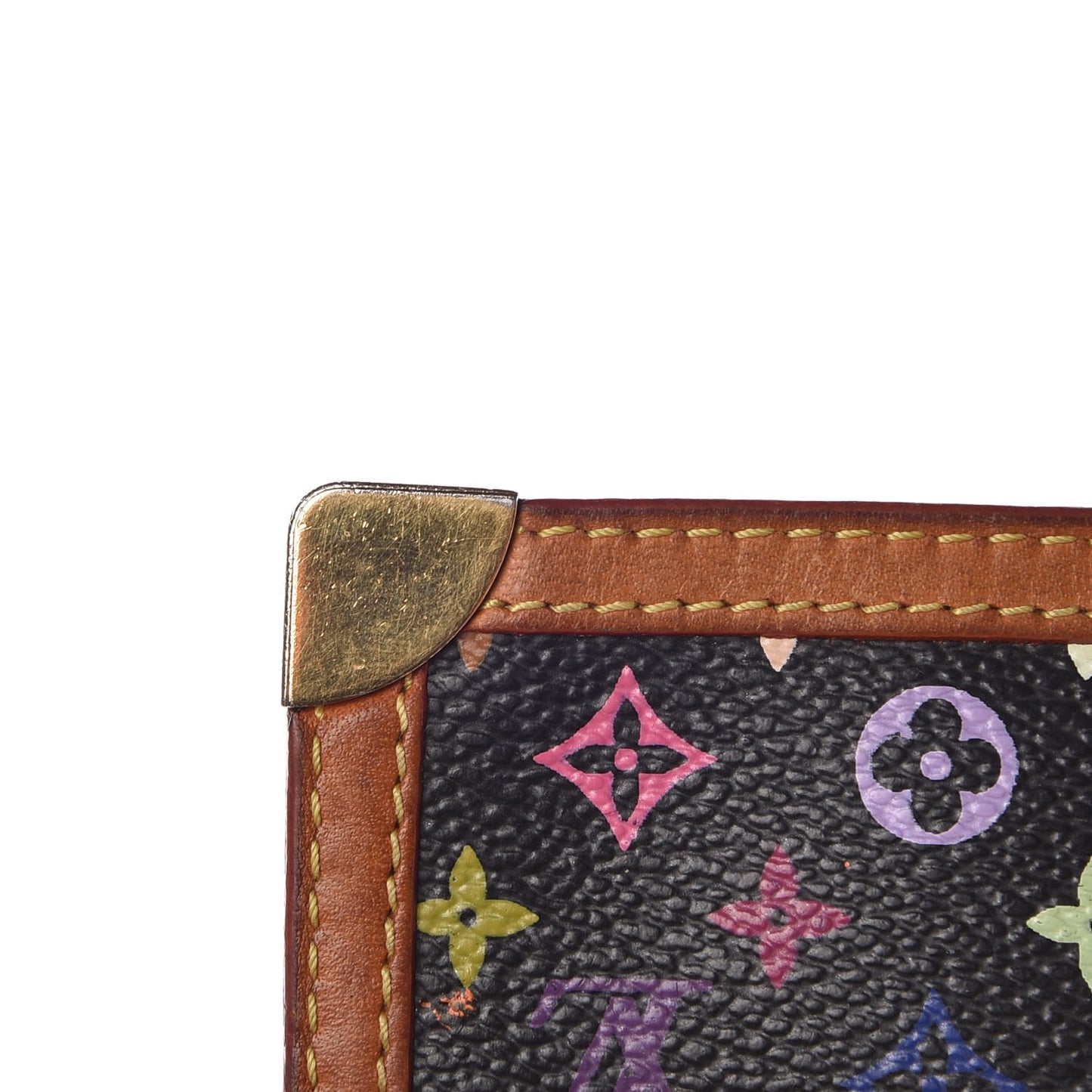 Monogram Multicolor Key Pouch Black