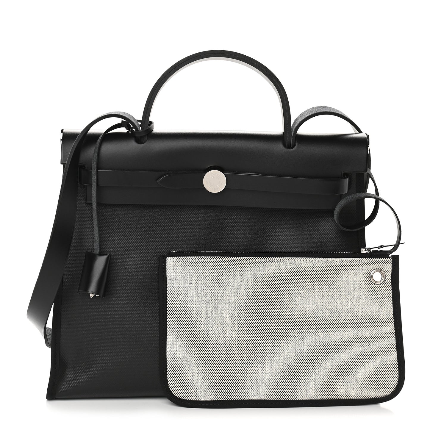 Toile H Berline Vache Hunter Herbag Zip PM 31 Black Ecru
