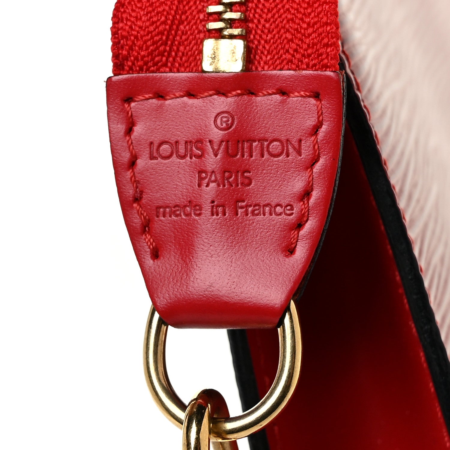 Louis Vuitton Epi Pochette Accessories 24 Castillan Red 5 of 7