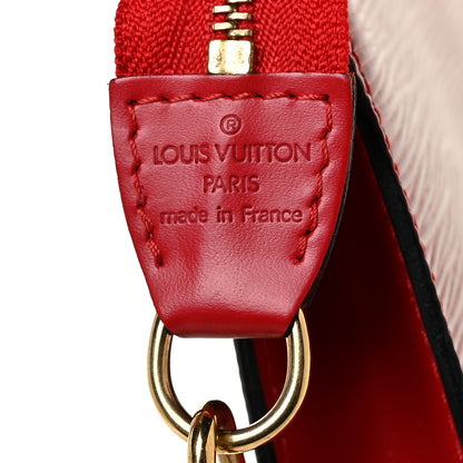 Louis Vuitton Epi Pochette Accessories 24 Castillan Red 5 of 7