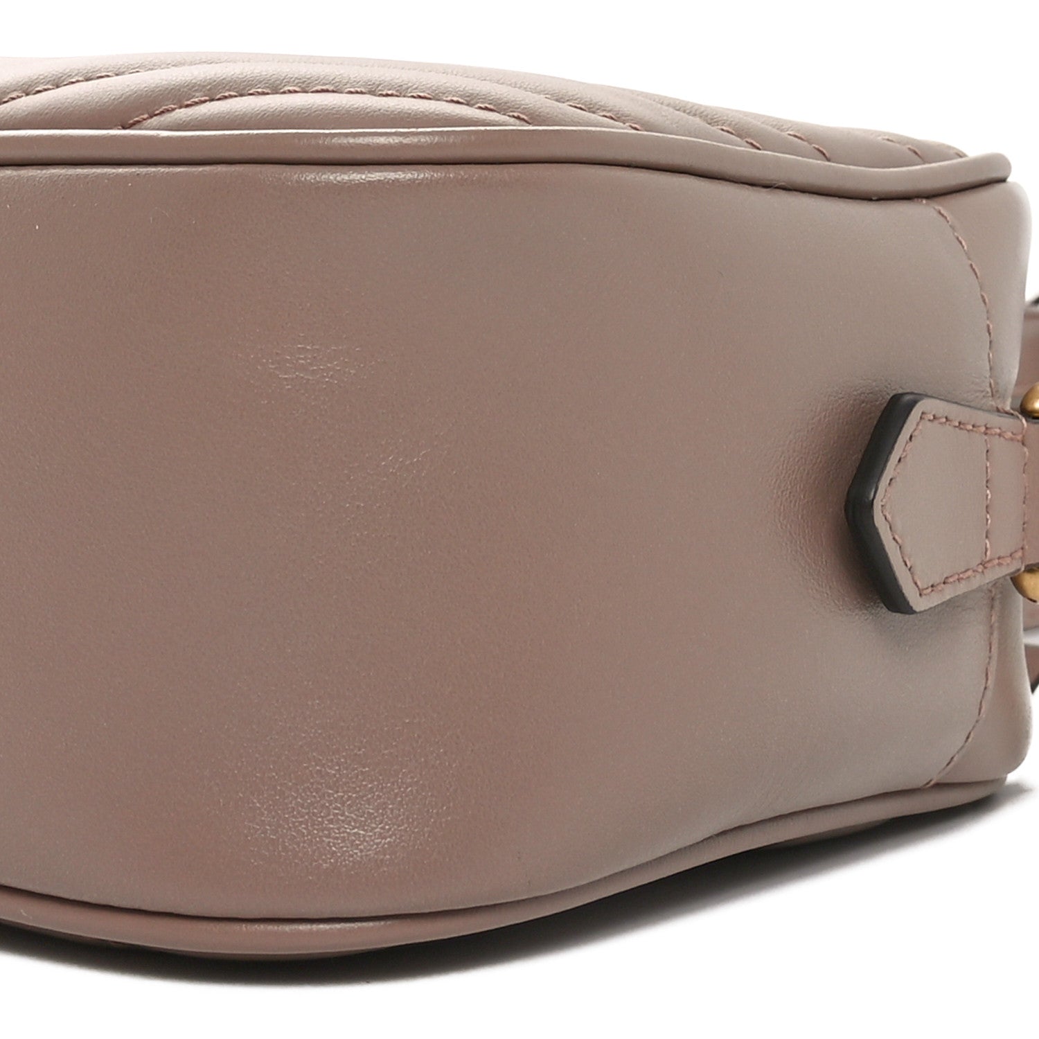 Gucci Calfskin Matelasse Small GG Marmont Chain Shoulder Bag Porcelain Rose 10 of 10