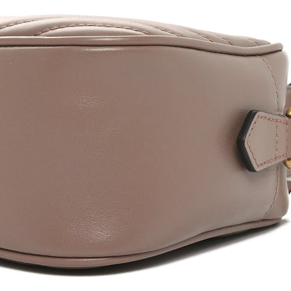 Gucci Calfskin Matelasse Small GG Marmont Chain Shoulder Bag Porcelain Rose 10 of 10