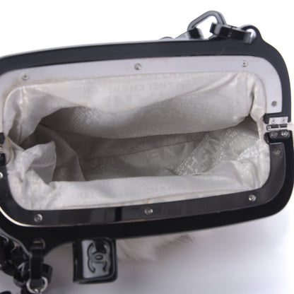 Chanel Rabbit Fur N°5 Frame Bag Beige 5 of 10