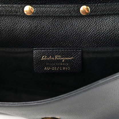 Salvatore Ferragamo Calfskin Vara Bow Mini Bag Black 6 of 9
