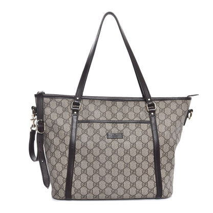 Gucci GG Supreme Monogram Medium Joy Tote Dark Brown 1 of 8