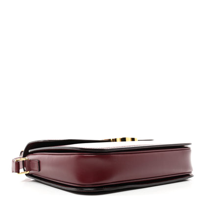 Celine Shiny Calfskin Medium Triomphe Light Burgundy 4 of 10
