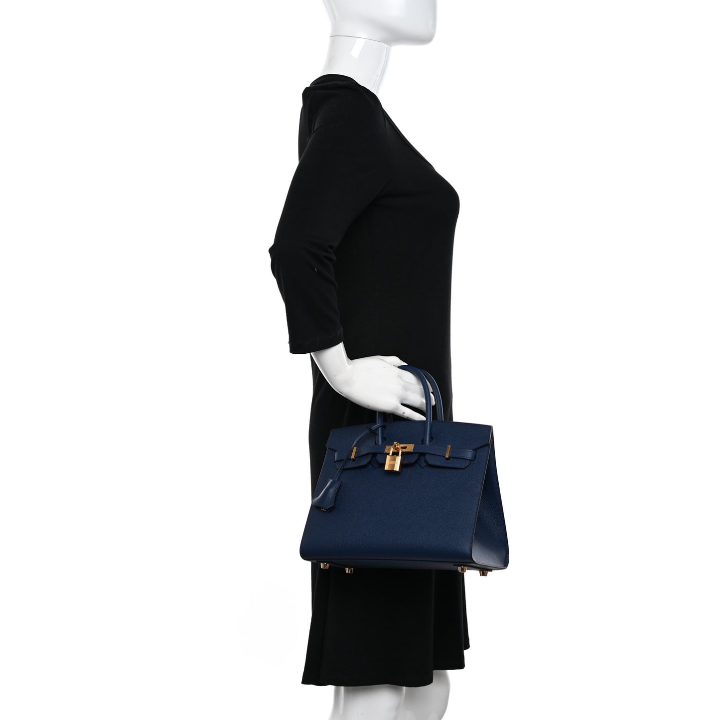 Epsom Birkin Sellier 25 Bleu Navy
