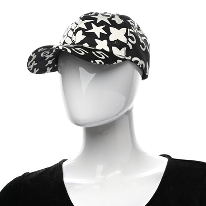 Chanel Cotton Cap Hat Black White 2 of 8