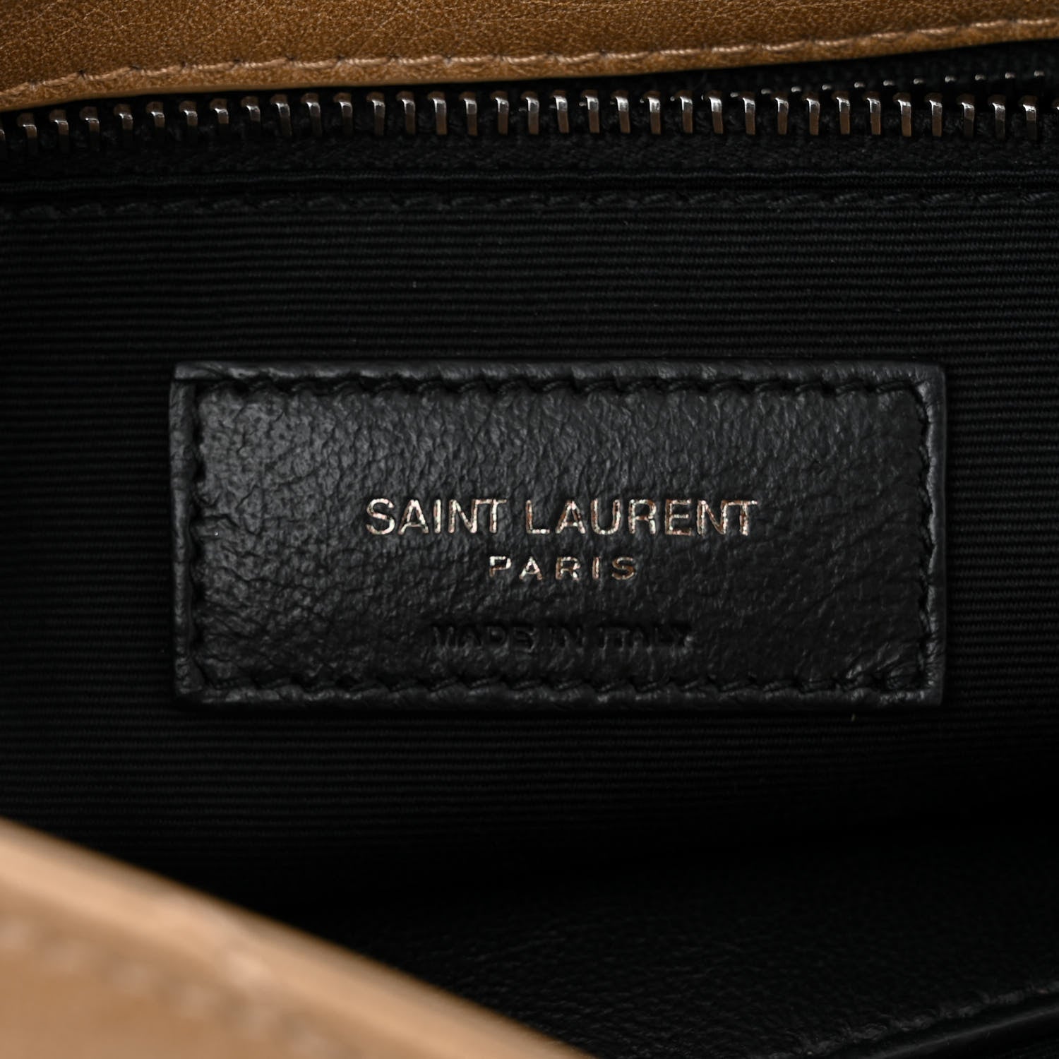 Saint Laurent Crinkled Calfskin Matelasse Monogram Large Niki Chain Satchel Dark Toffee 6 of 10