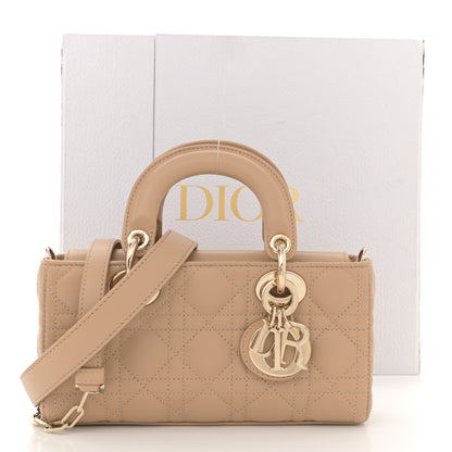 Christian Dior Lambskin Cannage Small Lady D-Joy Biscuit 12 of 12