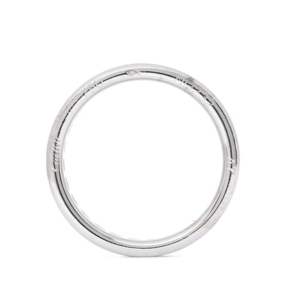 Cartier 18K White Gold Diamond 3.5mm Ballerine Wedding Band Ring 47 4 3 of 4