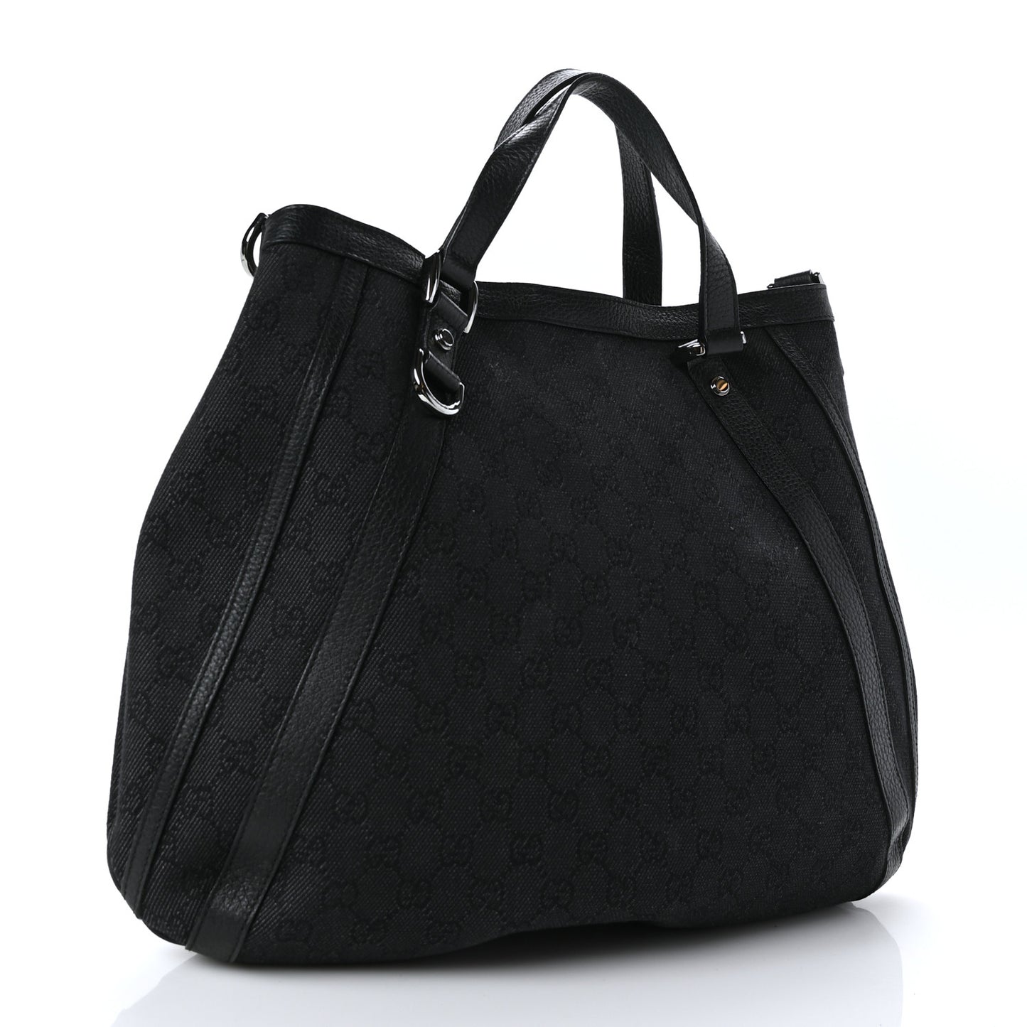 Monogram Medium Abbey Convertible Tote Black