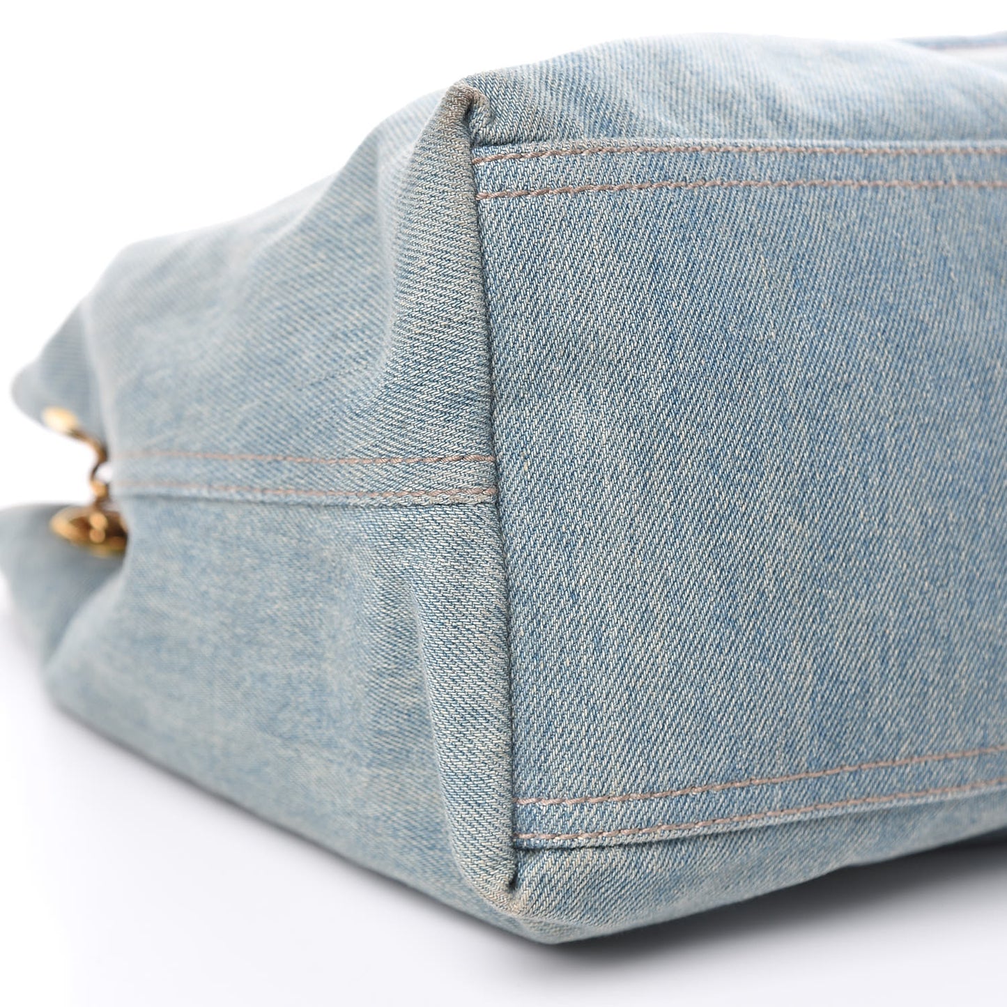 Denim Medium Soho Chain Shoulder Bag Blue