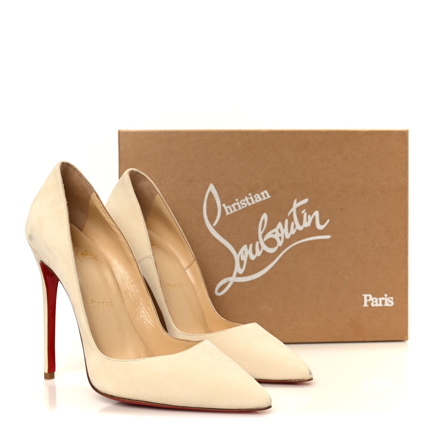 Christian Louboutin Suede So Kate 120 Pumps 37 Off White 1849502