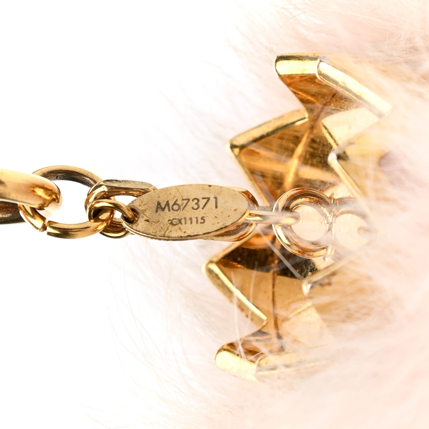 Louis Vuitton Fuzzy Bubble Bag Charm Light Pink 3 of 3