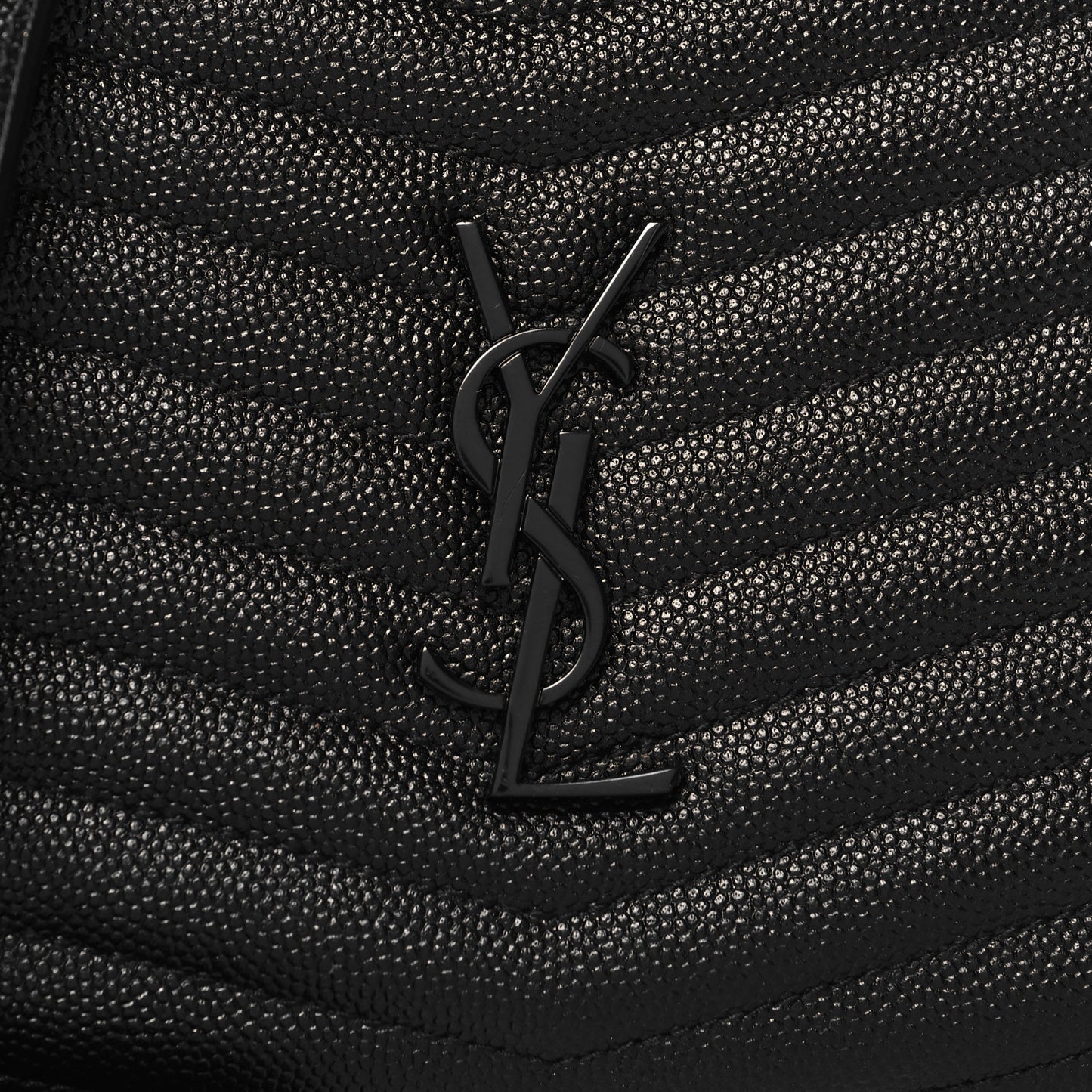 Grain De Poudre Matelasse Monochrome Monogram Mini Lou Camera Bag Black
