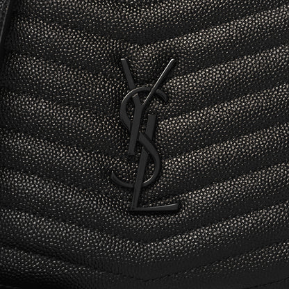 Saint Laurent Grain De Poudre Matelasse Monochrome Monogram Mini Lou Camera Bag Black 8 of 10