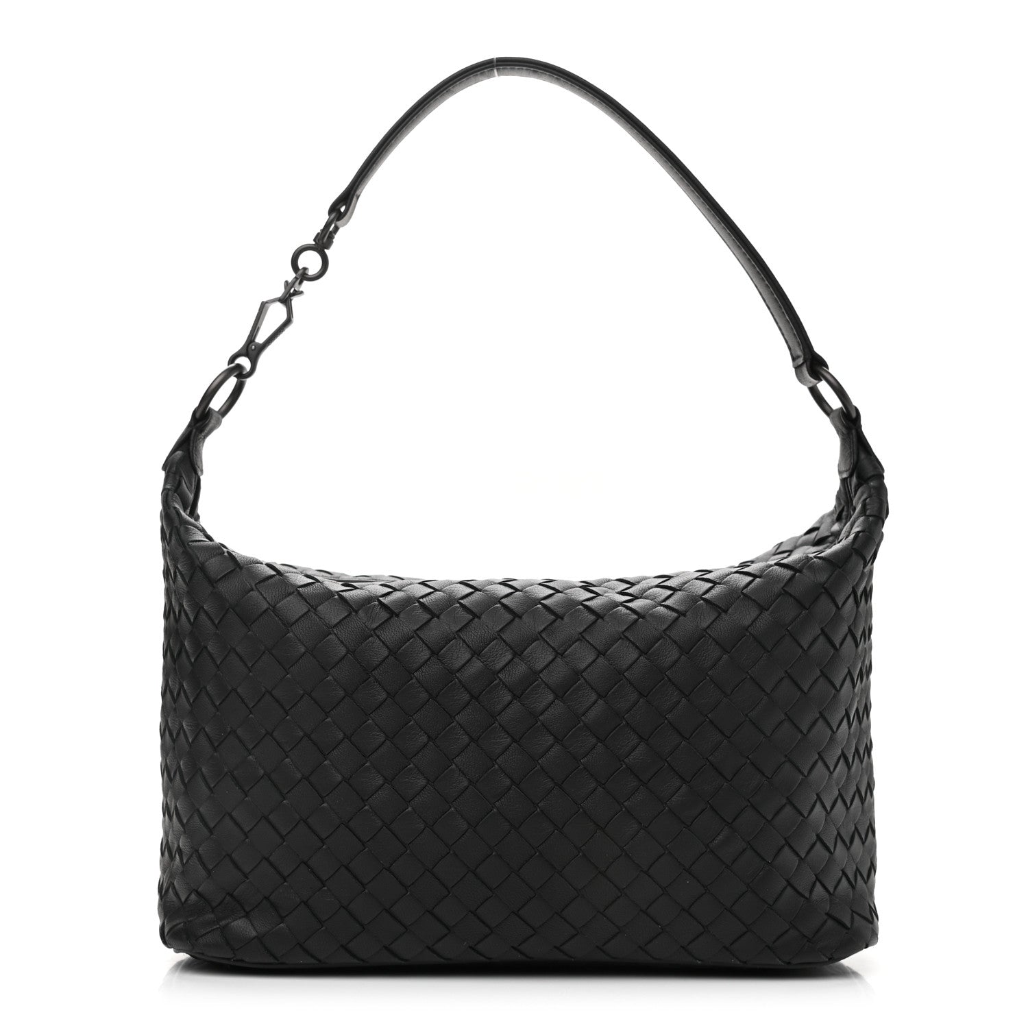 Bottega Veneta Nappa Intrecciato Small Shoulder Bag Black 1 of 10