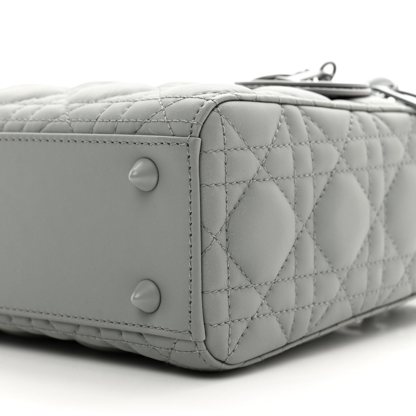 Ultra Matte Calfskin Cannage Small My ABCDior Lady Dior Gray