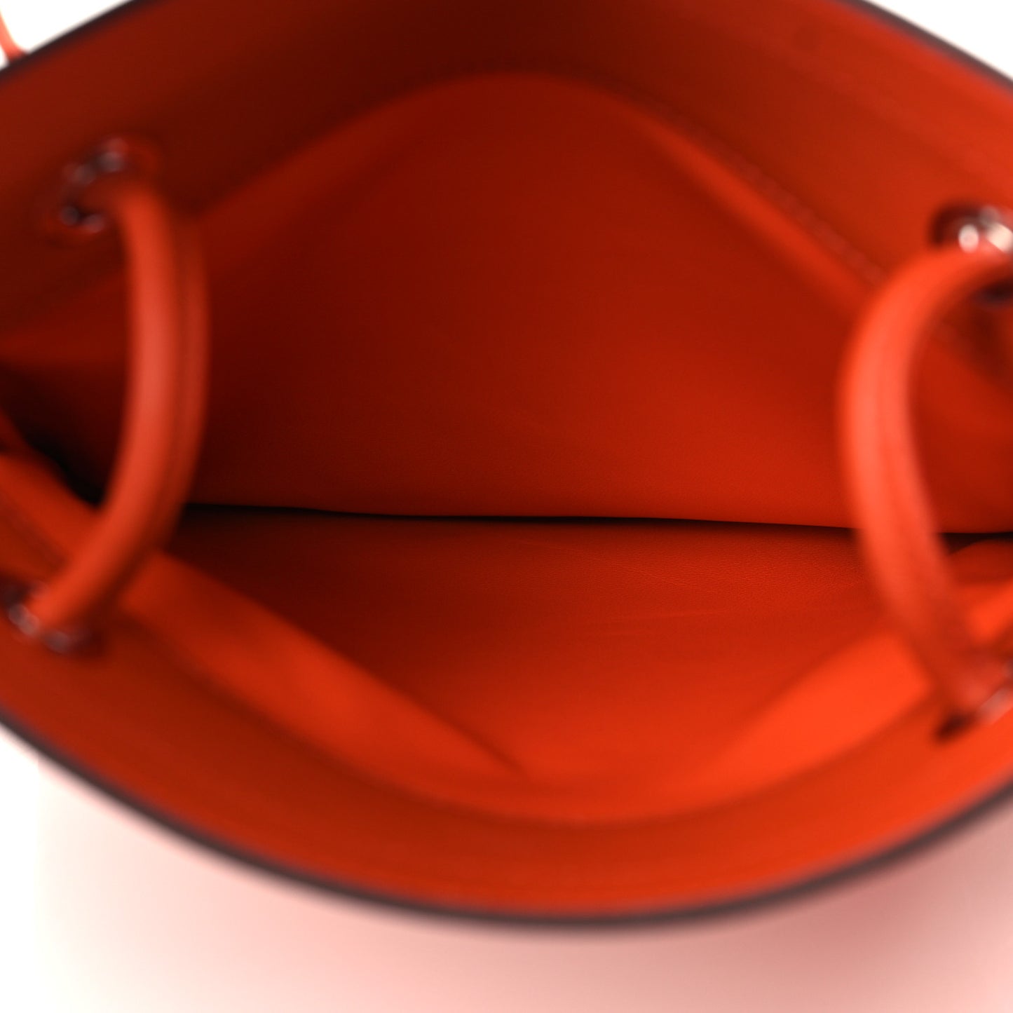 Milo Lambskin Swift Bi-Color Mini Aline Orange Poppy Terre Battue