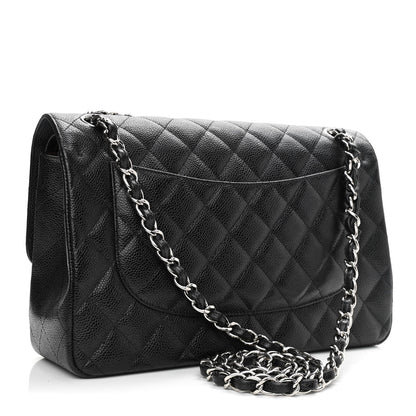 Chanel Caviar Quilted Jumbo Double Flap Black 3 of 11