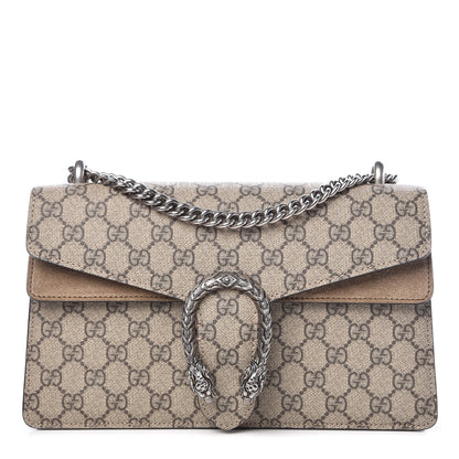 Gucci GG Supreme Monogram Small Dionysus Shoulder Bag Taupe 1 of 9