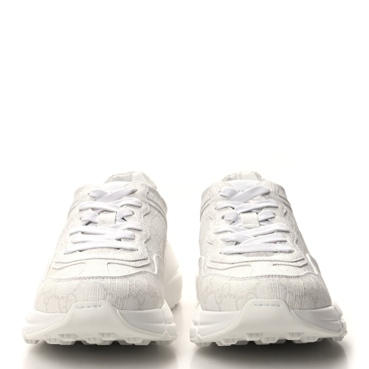 Gucci GG Supreme Monogram Womens Rhyton Sneakers 36.5 White 2 of 9
