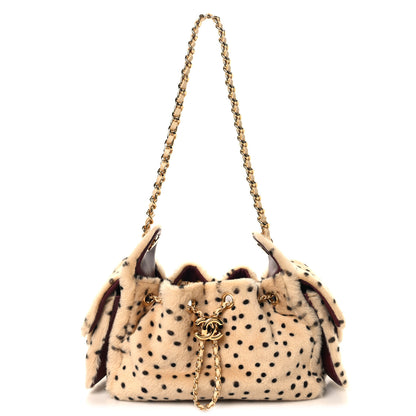 Chanel Pony Hair Mini Chanel 25 Handbag Beige Black 1 of 9