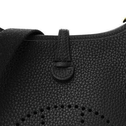 Hermes Taurillon Clemence Evelyne TPM Black 8 of 10
