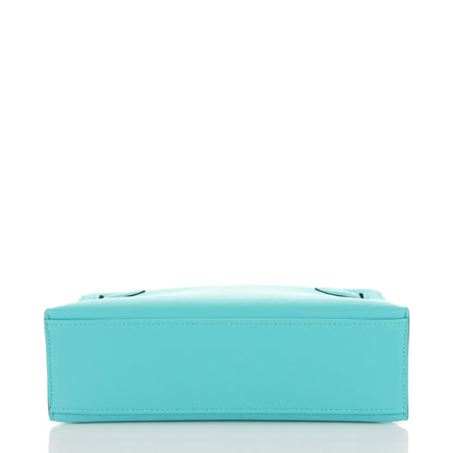 Hermes Swift Kelly Pochette Clutch Bleu Atoll 6 of 17