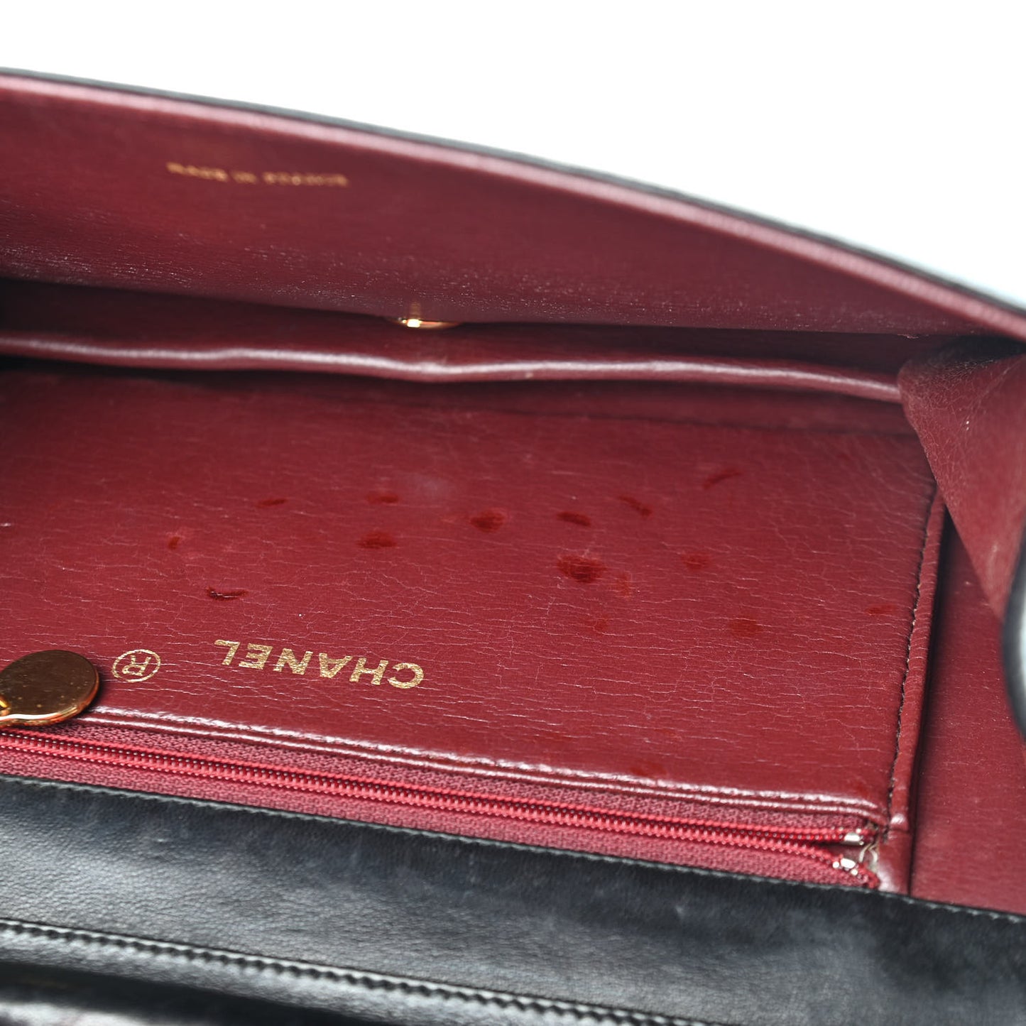 Lambskin Quilted Small Single Flap Black